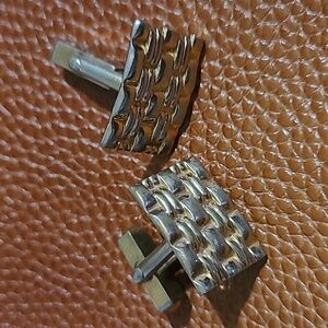 Anson VINTAGE Gold Thatched Textured Cufflinks